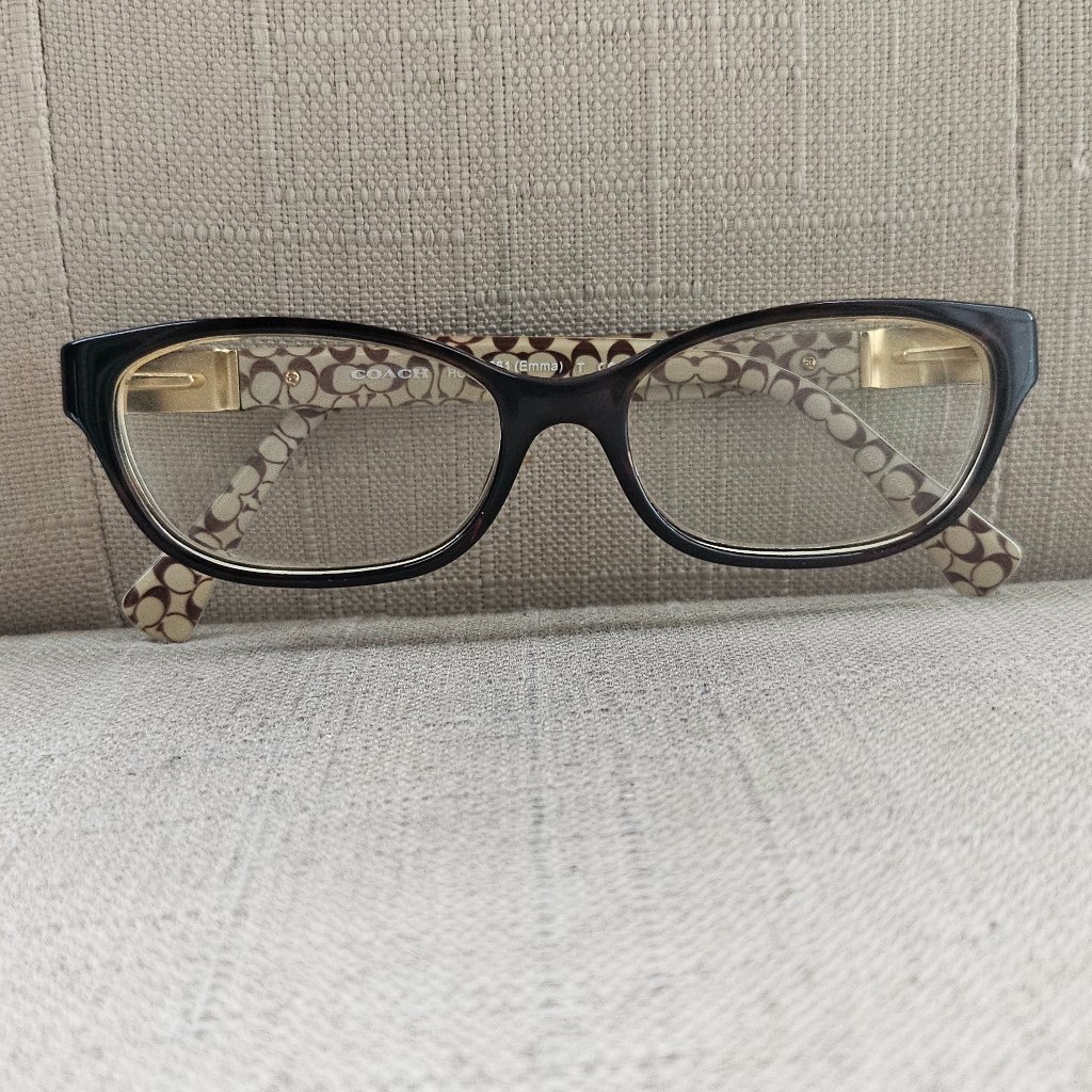 Coach Women Eyeglasses/Glasses Dark Tort Sand Sig C Frame Only